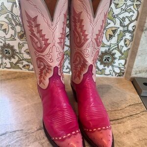 Lucchese Pink 1883 Cowgirl Boots